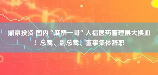 鼎豪投资 国内“麻醉一哥”人福医药管理层大换血！总裁、副总裁、董事集体辞职