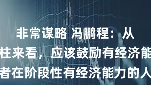 非常谋略 冯鹏程：从二、三支柱来看，应该鼓励有经济能力或者在阶段性有经济能力的人更快积累养老储备